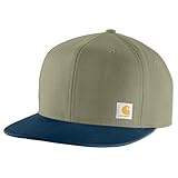 Carhartt Herren 106665 Firm Duck Flat Brim Cap, Dusty Olive,...