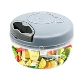 Zwiebelschneider 500ml, Zwiebelschneider Manuell mit 3 Edelstahlklingen,...