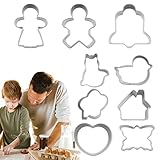Weihnachtsplätzchenausstecher, Ausstechformen Weihnachtsformen - 9X...