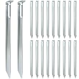 KOVSGQ Zeltheringe Erdnägel Bodenanker Heringe Zelt 30cm 20Stk Stahl...