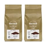 by Amazon Kaffeebohnen, Mittlere Röstung, 100% Arabica, Amaretto, 2kg (2...