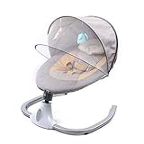 Babywippe Elektrisch, Baby Schaukel Elektronisch mit 4 Einzigartigen...