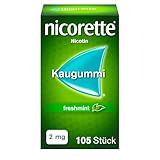 Nicorette 2 mg Nikotinkaugummi freshmint für Raucher zum Aufhören,...