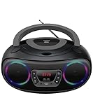 Denver TCL212BT Radio mit Bluetooth, Bluetooth Radio mit Lichteffekte,...