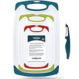 ROTTOGOON Schneidebrett für Küche 4er Set aus Kunststoff mit rutschfesten...