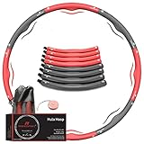 RHINOSPORT Hula Hoop Reifen Erwachsene anfänger 1,2 kg rot abnehmen Kinder...