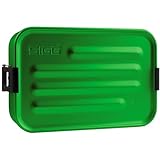SIGG Metal Box Plus S Green Lunchbox 0.8 L, Moderne Brotdose mit...