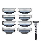 8-Stück Rasierklingen für Gillette Mach 3 Klingen, Herren Ersatz...
