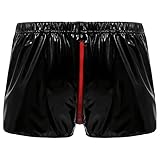 Lässige Herren-Shorts aus massivem Leder, erotische Höschen, weich, aus...