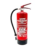 6kg ABC Pulver Orig. ANDRIS® Feuerlöscher mit Halterung, Prüfnachweis +...