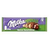 Milka MMMAX Ganze Haselnüsse – Aplenmilch-Schokolade mit knackigen...