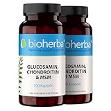 Glucosamin Chondroitin MSM + Zink – 200 Kapseln mit Zink für normale...