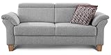Cavadore 3-Sitzer Sofa Ammerland / Couch mit Federkern im Landhausstil /...
