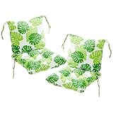 Gartenstuhlauflagen 2er Set Hochlehner Stützkissen für Indoor und Outdoor