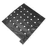 HIAKDOFT PE Mulchfolie Perforiert Schwarze Wärmeisolierende Mulchfolie mit...