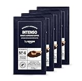 by Amazon Intenso Gemahlener Röstkaffee, 1kg (4 Packs of 250g), Rainforest...
