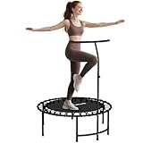 SPORTNOW Fitness Trampolin klappbar Ø102 cm Mini Trampoline mit...