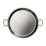 VoltShine Paella-Pfanne, 32 cm, aus poliertem Stahl, geeignet für...