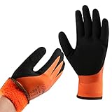 DS Safety Arbeitshandschuhe Winter Wasserdicht Thermo Warme Winterhandschuh...