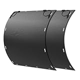 Solarpanel Flexibel, 460W Solarpanel Camping, 230W x2 Komplett Schwarze...