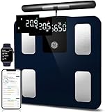 GE Körperfettwaage Smart Waage Personen: Digitale Waage mit Körperfett...