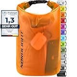 Nordlight Dry Bag 5L Wasserdichter Beutel - (Orange) Wasserdichter Packsack...