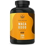 Maca Kapseln Gold 20:1 hochdosiert - 8000 mg PRO Kapsel (200 St.) Premium...