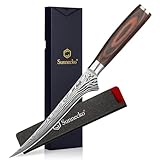 Sunnecko 15cm Filetiermesser Küchenmesser, Fischmesser Profi Messer -...