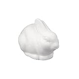 RAYHER HOBBY Rayher Styropor-Hase, sitzend, weiß, 14 x 8 cm,...