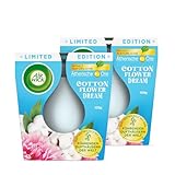 Air Wick Wohlfühl-Duftkerze DUO im Glas – Duft: Cotton Flower Dream –...