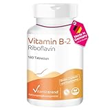 Vitamin B2 Riboflavin 100mg - 180 Tabletten ! 6-MONATS-VORRAT ! vegan |...