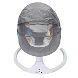 Elektrische Babywippe, Babyschaukel mit Musik und Moskitonetz, Faltbare...