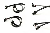 PC24 Shop & Service 2x SATA Kabel 50cm Schwarz | 1x gerade-gerade | 1x...