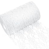 Tischläufer Spitze Weiß 15cm x 25m Spitzenstoff Deko Tischläufer...