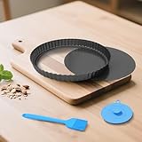 Highkit Quicheform 28 cm, Tarteform mit Hebeboden, Antihaftbeschichtete...