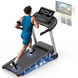 Kitopa Laufband für Zuhause, Treadmill bis 7PS und 20 KM/H(12 MP/H), Profi...