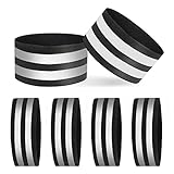 AOROPS Doppel Reflektorbänder, 6 Stück Reflektorbänder mit Klett...