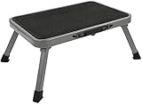 Cartrend 10167 Einzeltrittstufe Trittstufe Klappbar Wohnmobil Schritte...