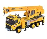 Majorette - Spielzeug-Kranwagen (22 cm) - großes Volvo Baustellen-Auto mit...