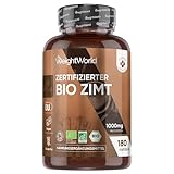 BIO Zimt Ceylon Kapseln - 1000mg Ceylon Zimt Gemahlen Pulver pro Tagesdosis...