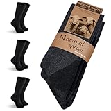 Migliore Wear 3 Paar Winter Merino Socken Herren& Damen, Gepolstert...