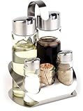 APS 40480 Menage 'PRO', 13 x 11 cm, Höhe 19 cm, Set bestehend aus: Essig-...