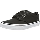 Vans Atwood Jungen Sneaker, Canvas Black White, 37 EU