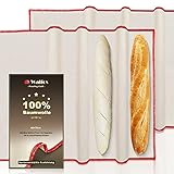 Walfos® Professionelles Gärtuch zum Backen Brot,Leinentuch für Teig...