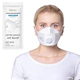 TubeRoo FFP2 Maske mit Ventil, Fischform 1 Stück Masken großer Kopf,...