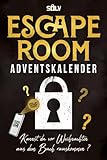 Escape Room Adventskalender: Buch für Erwachsene mit 24 interaktiven...