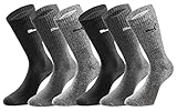 PUMA Unisex Sportsocken Crew 6 Paar Pack - New Black Grey Mix - Größe...