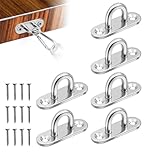 HABNI 6 Stück Edelstahl Augplatte,Augplatte Mit Öse, 5Mm...