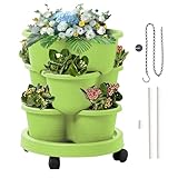 Générique Vertikaler Pflanzkasten | stapelbar – Turm mit 3 Etagen mit...