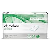 Absorbeo EXTRA Bettschutzunterlagen 30 Stück, Super Dry Effekt,...